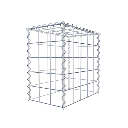 Gabion rapporté type 3 50 cm x 50 cm x 30 cm (L x H x P), mailles 10 cm x 10 cm, spirale