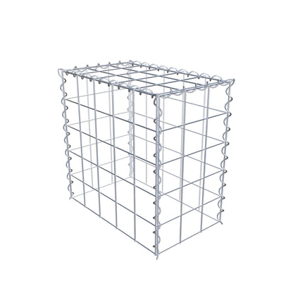 Gabion rapporté type 3 50 cm x 50 cm x 30 cm (L x H x P), mailles 10 cm x 10 cm, spirale