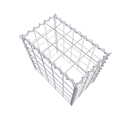 Gabion rapporté type 3 50 cm x 50 cm x 30 cm (L x H x P), mailles 10 cm x 10 cm, spirale