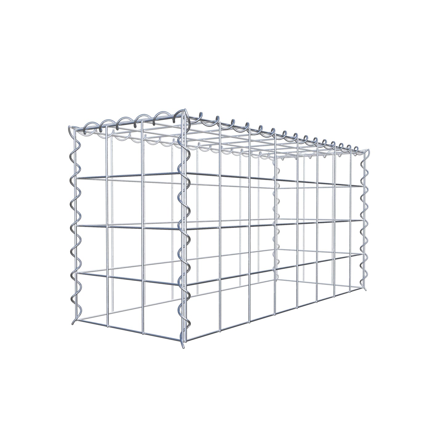 Extra gabion typ 3 80 cm x 40 cm x 30 cm (L x H x D), maskstorlek 10 cm x 10 cm, spiral