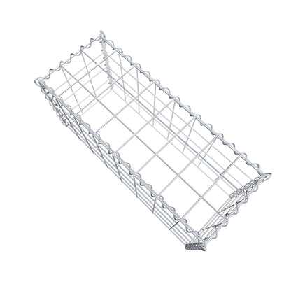 Extra gabion typ 3 80 cm x 40 cm x 30 cm (L x H x D), maskstorlek 10 cm x 10 cm, spiral