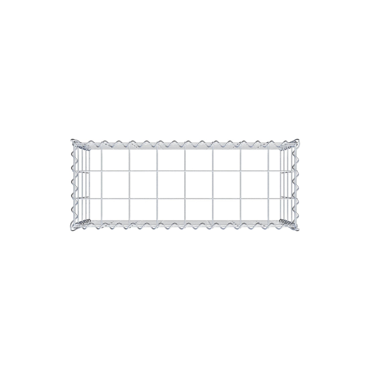 Extra gabion typ 3 80 cm x 40 cm x 30 cm (L x H x D), maskstorlek 10 cm x 10 cm, spiral