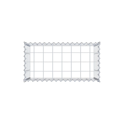 Extra gabion typ 3 80 cm x 40 cm x 40 cm (L x H x D), maskstorlek 10 cm x 10 cm, spiral