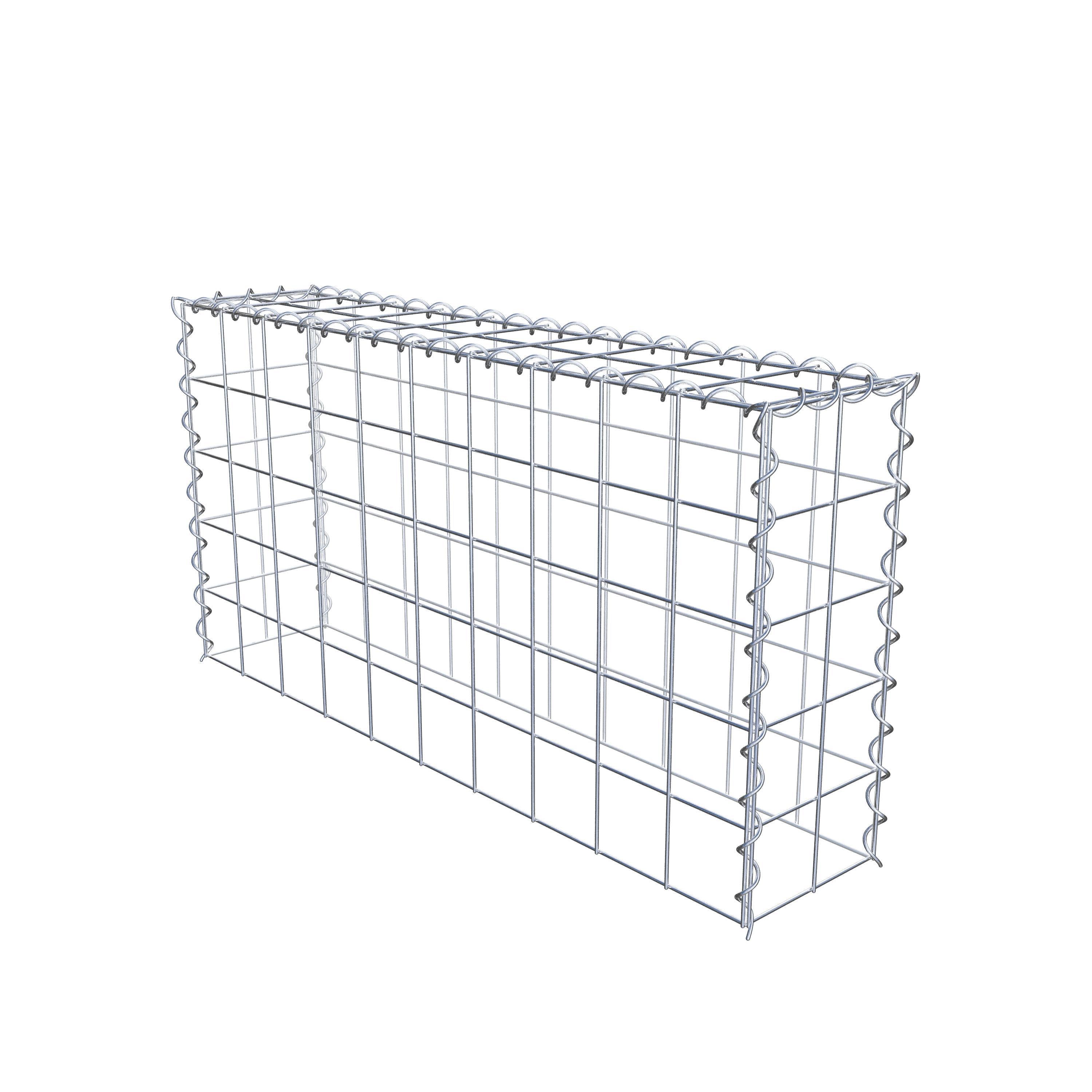 Grown-on gabion type 3 100 cm x 50 cm x 20 cm (L x H x D), mesh size 10 cm x 10 cm, spiral