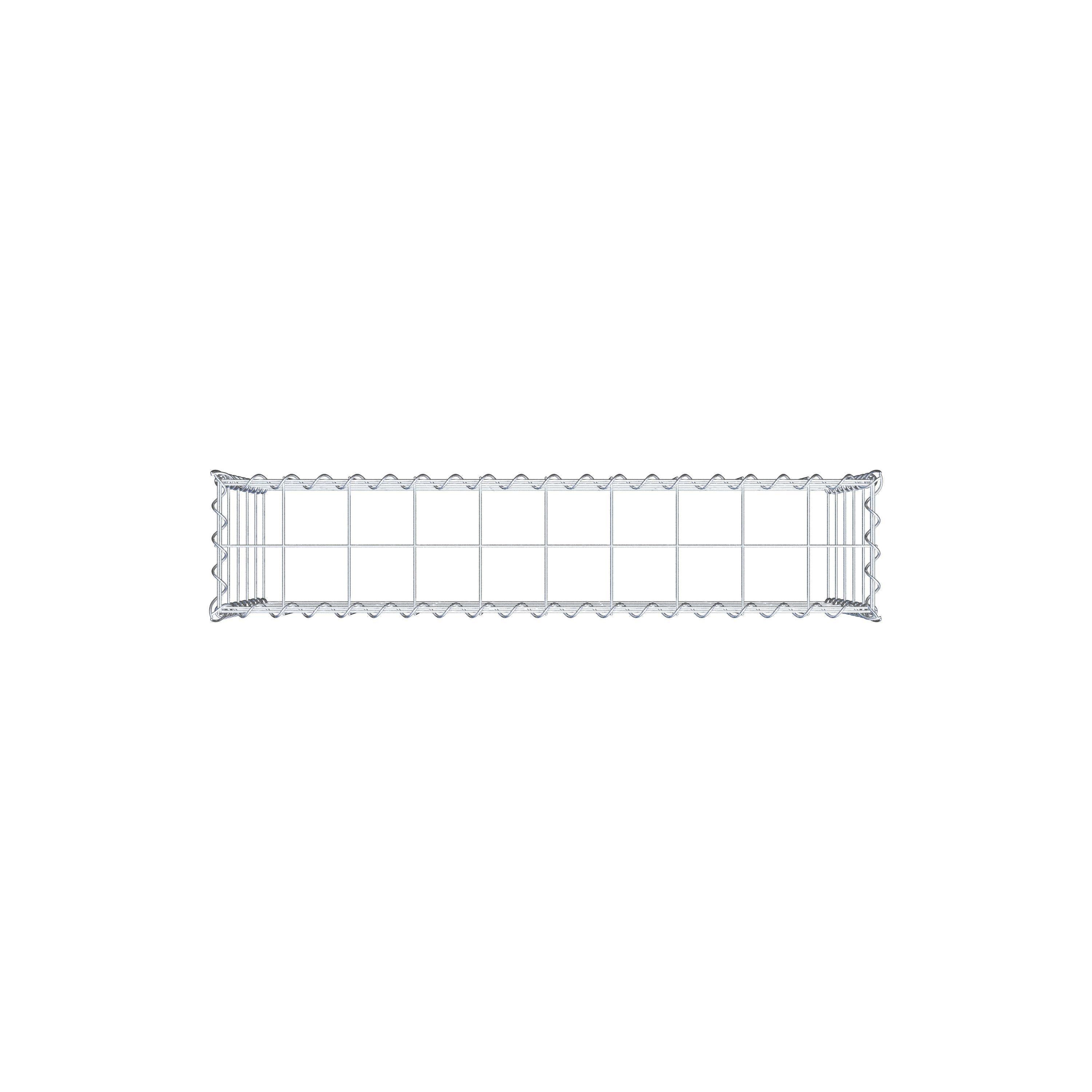 Anbaugabione Typ 3 100 cm x 50 cm x 20 cm (L x H x T), Maschenweite 10 cm x 10 cm, Spirale