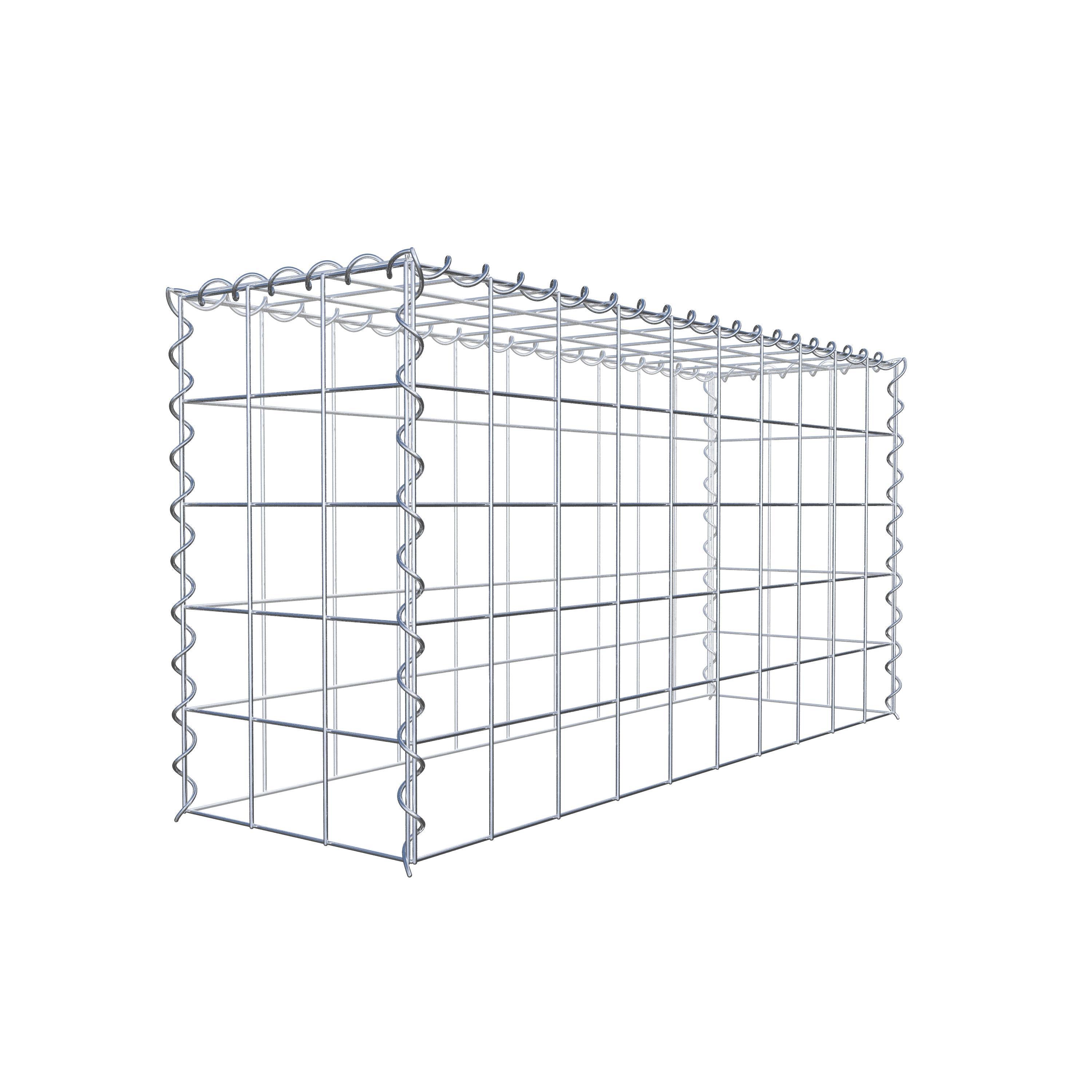 Gabbione aggiuntivo tipo 3 100 cm x 50 cm x 30 cm (L x A x P), maglia 10 cm x 10 cm, spirale