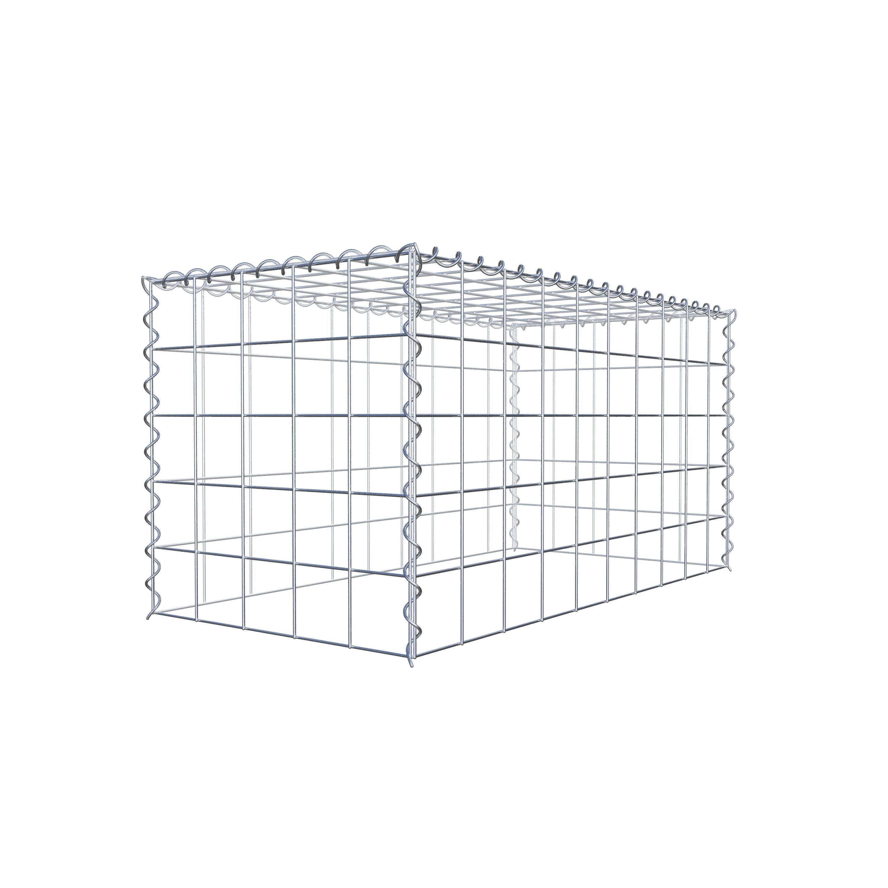 Grown-on gabion type 3 100 cm x 50 cm x 50 cm (L x H x D), mesh size 10 cm x 10 cm, spiral