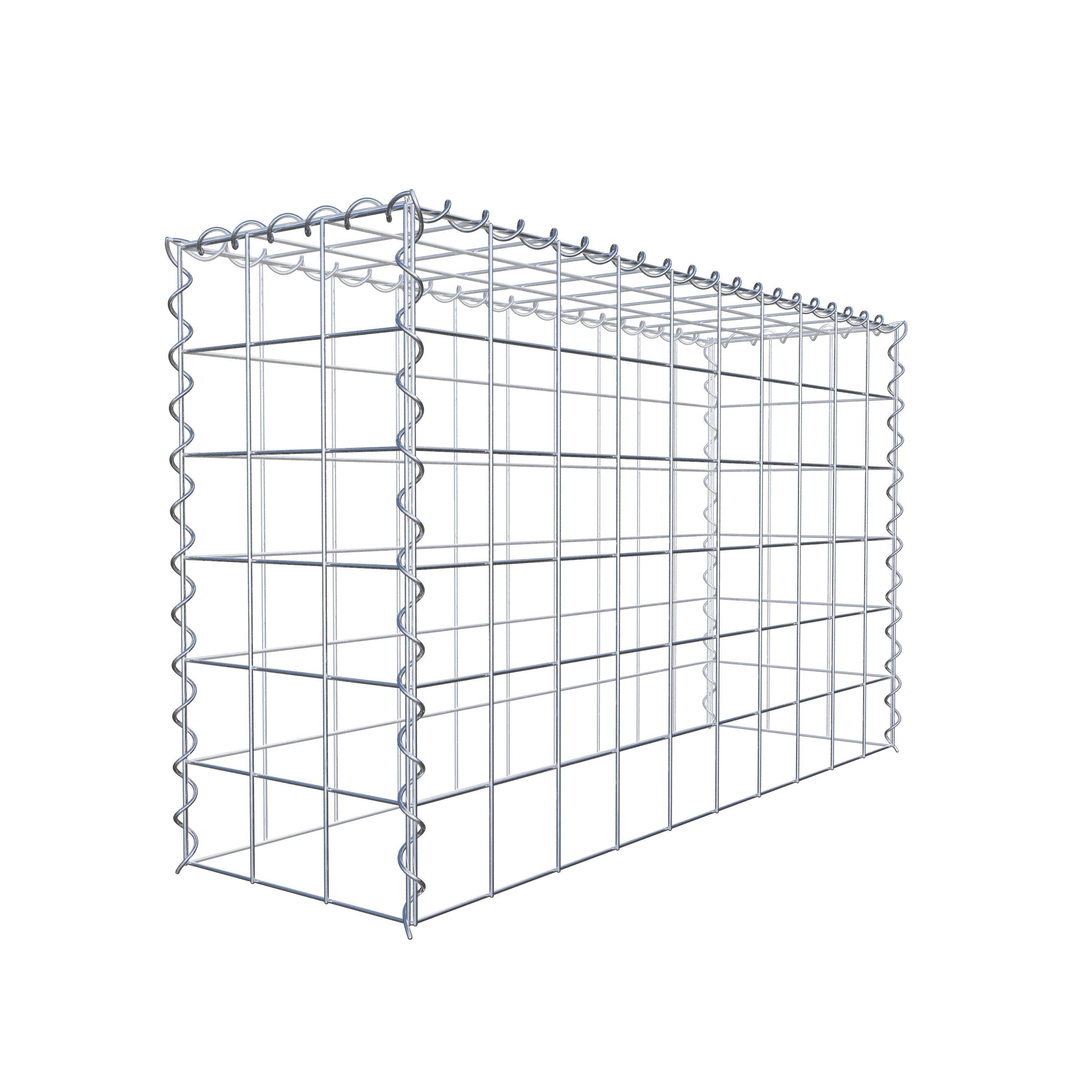 Anbaugabione Typ 3 100 cm x 60 cm x 30 cm (L x H x T), Maschenweite 10 cm x 10 cm, Spirale