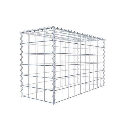 Add-on schanskorf type 3 100 cm x 60 cm x 40 cm (L x H x D), maaswijdte 10 cm x 10 cm, spiraal