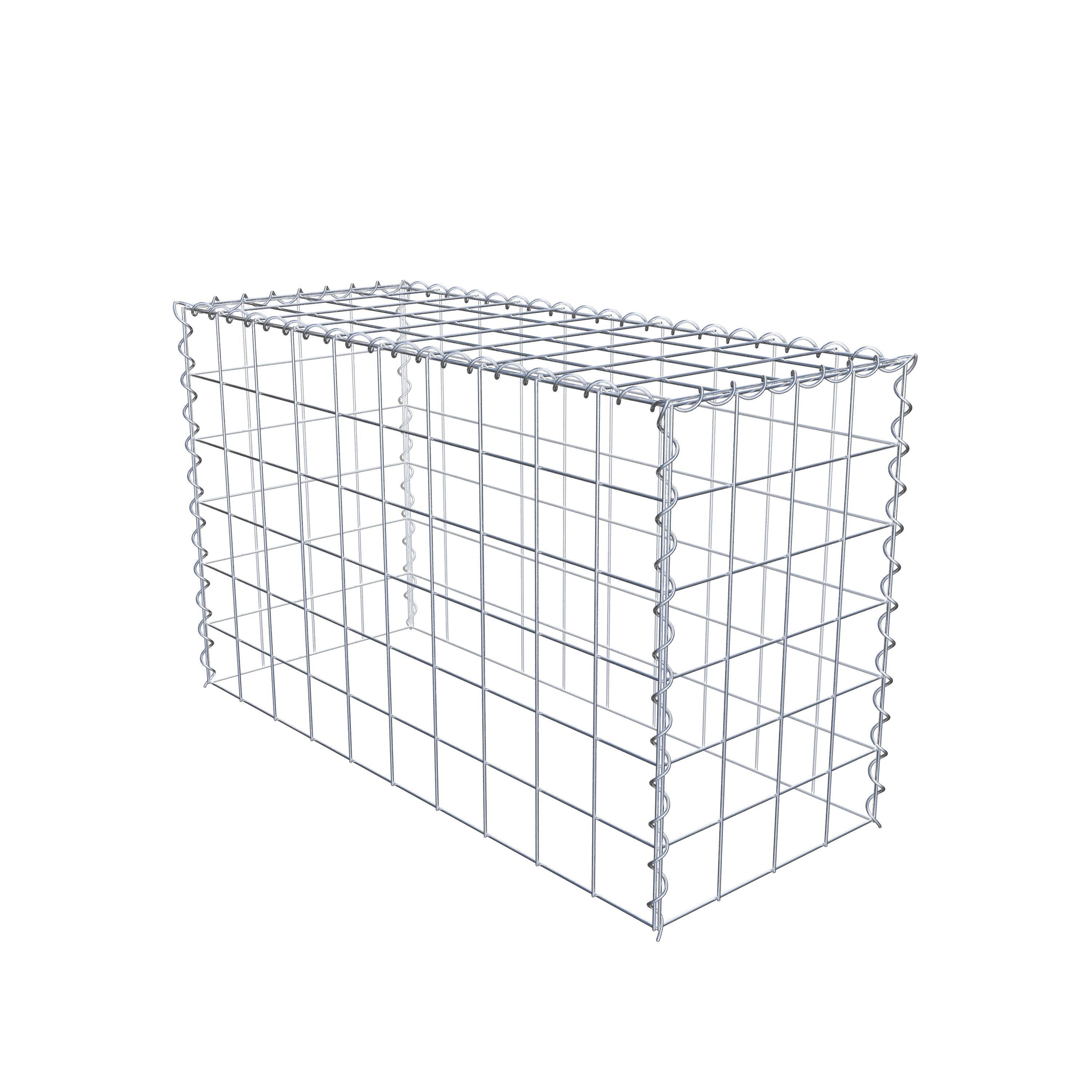 Grown-on gabion type 3 100 cm x 60 cm x 40 cm (L x H x D), mesh size 10 cm x 10 cm, spiral