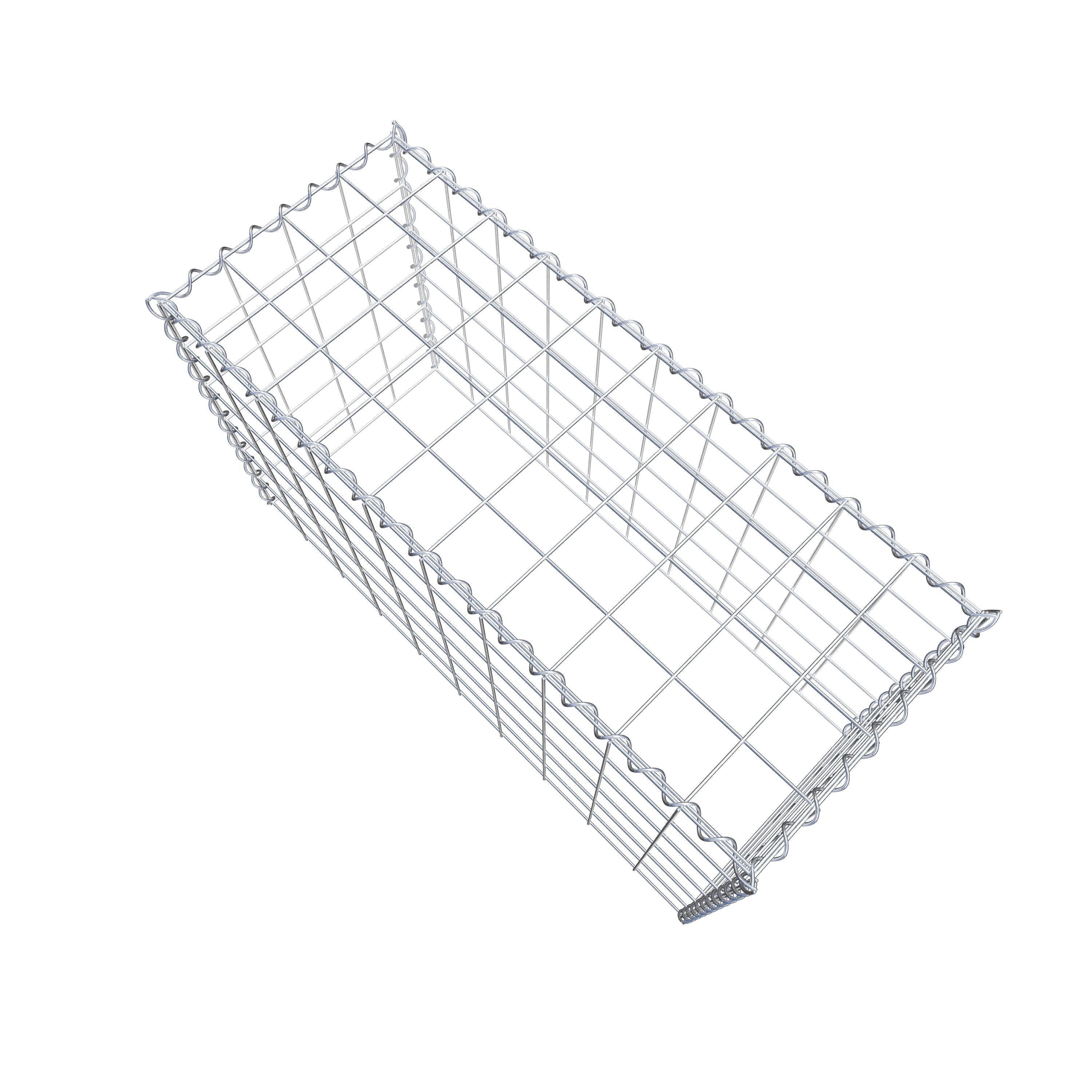 Grown-on gabion type 3 100 cm x 60 cm x 40 cm (L x H x D), mesh size 10 cm x 10 cm, spiral