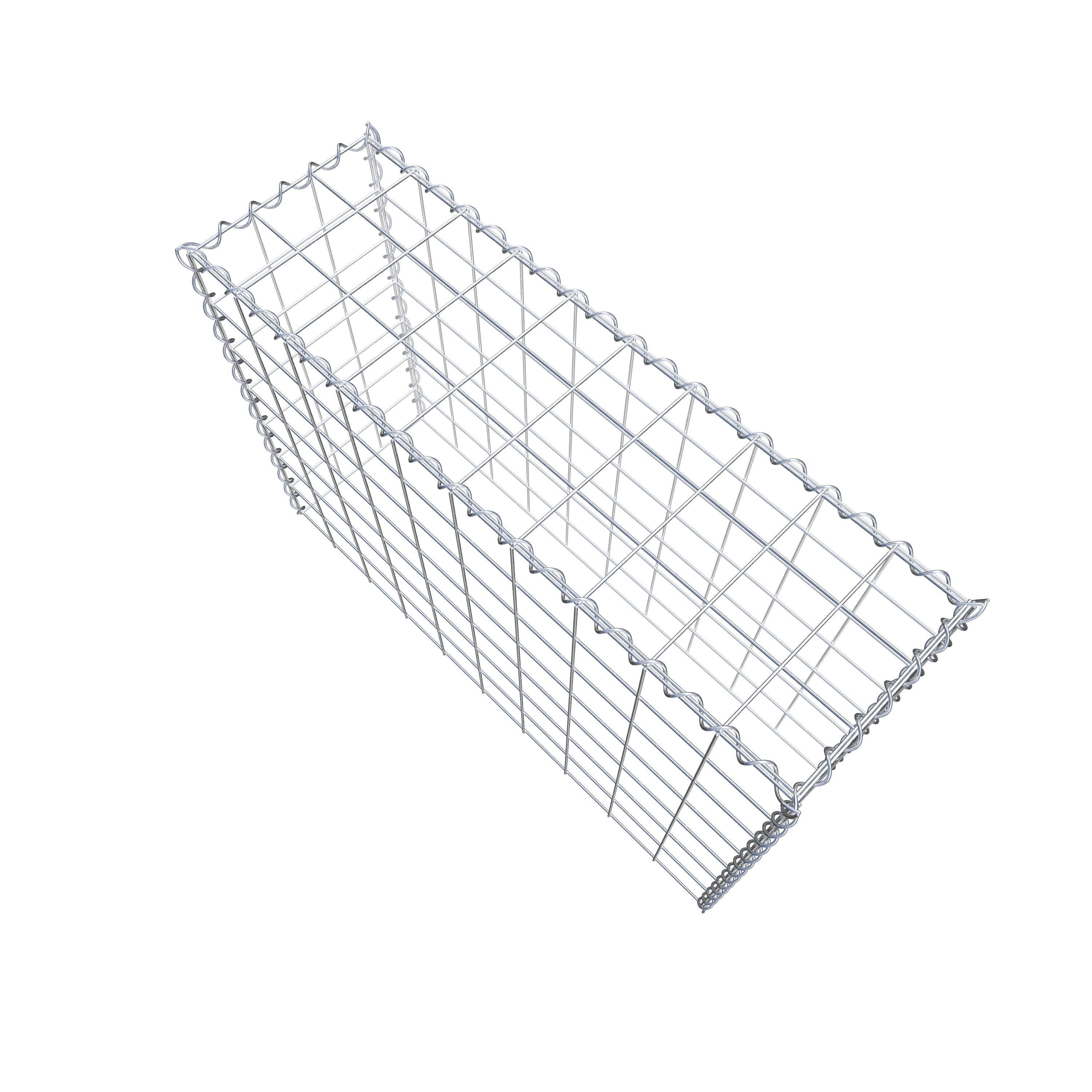 Grown-on gabion type 3 100 cm x 70 cm x 30 cm (L x H x D), mesh size 10 cm x 10 cm, spiral