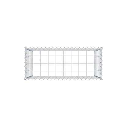Opvokset gabion type 3 100 cm x 70 cm x 40 cm (L x H x D), maskestørrelse 10 cm x 10 cm, spiral