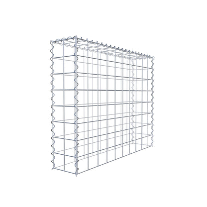 Anbaugabione Typ 3 100 cm x 80 cm x 20 cm (L x H x T), Maschenweite 10 cm x 10 cm, Spirale