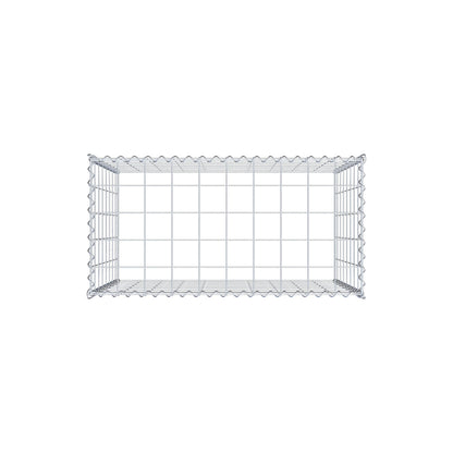 Opvokset gabion type 3 100 cm x 80 cm x 50 cm (L x H x D), maskestørrelse 10 cm x 10 cm, spiral