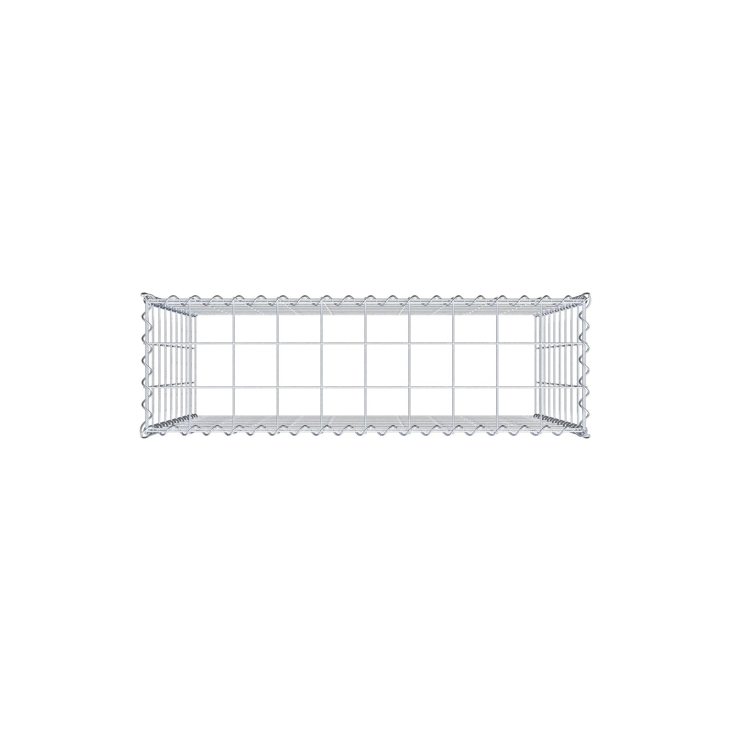 Gavión adulto tipo 3 100 cm x 90 cm x 30 cm (largo x alto x profundidad), tamaño de malla 10 cm x 10 cm, espiral