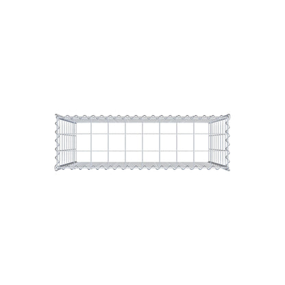 Gavión adulto tipo 3 100 cm x 90 cm x 30 cm (largo x alto x profundidad), tamaño de malla 10 cm x 10 cm, espiral