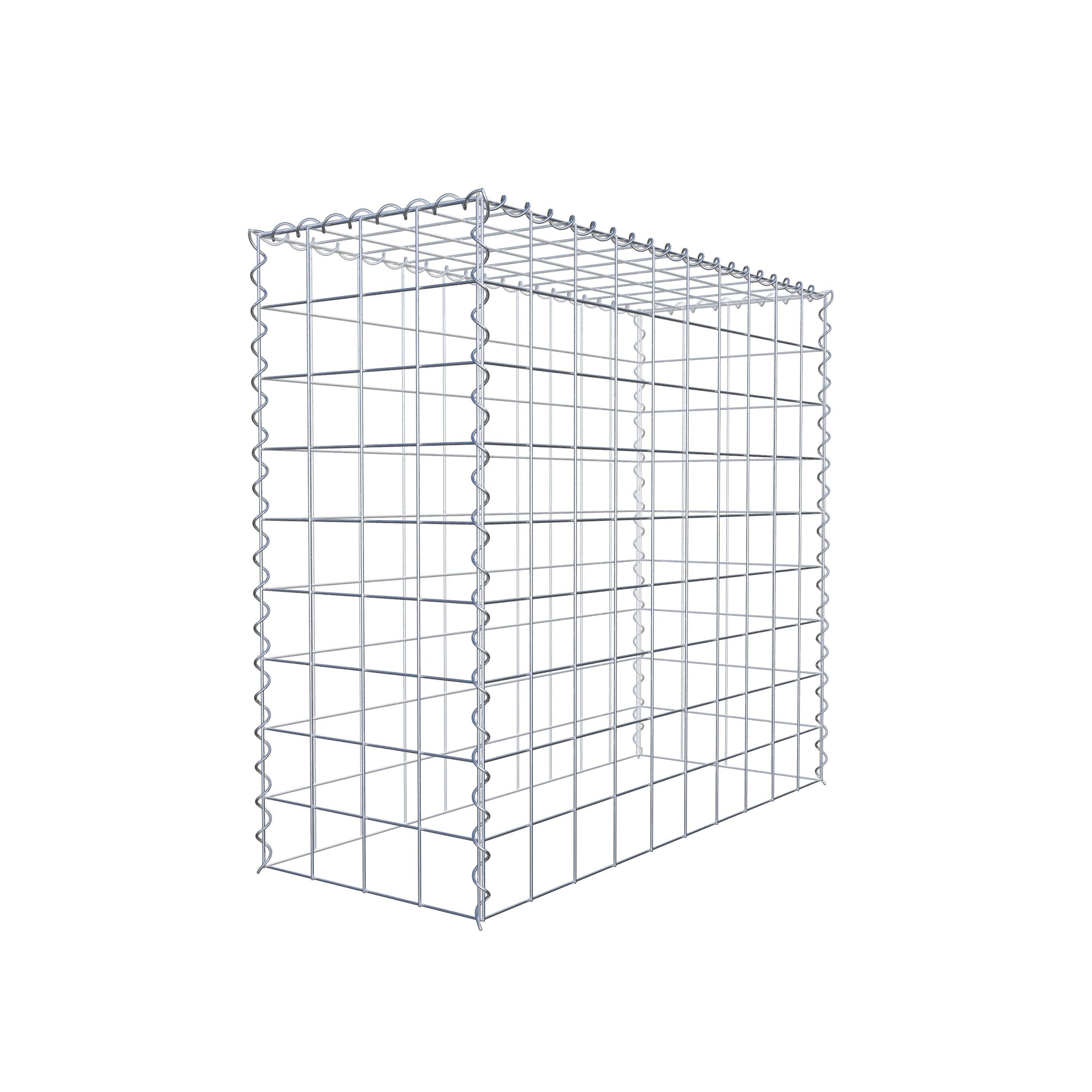 Opvokset gabion type 3 100 cm x 90 cm x 40 cm (L x H x D), maskestørrelse 10 cm x 10 cm, spiral