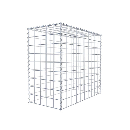 Gabion rapporté type 3 100 cm x 90 cm x 50 cm (L x H x P), mailles 10 cm x 10 cm, spirale