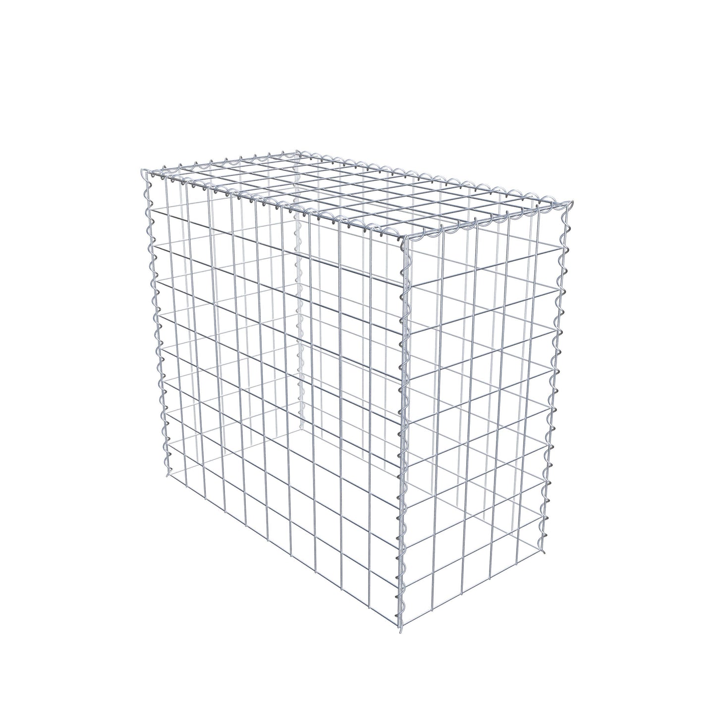 Gabion rapporté type 3 100 cm x 90 cm x 50 cm (L x H x P), mailles 10 cm x 10 cm, spirale