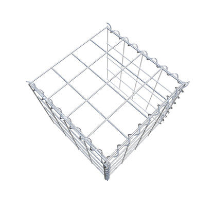 Gabbione aggiuntivo tipo 4 40 cm x 40 cm x 40 cm (L x H x P), dimensione maglia 10 cm x 10 cm, a spirale