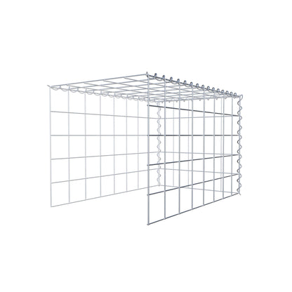 Anbaugabione Typ 4 80 cm x 50 cm x 50 cm (L x H x T), Maschenweite 10 cm x 10 cm, Spirale