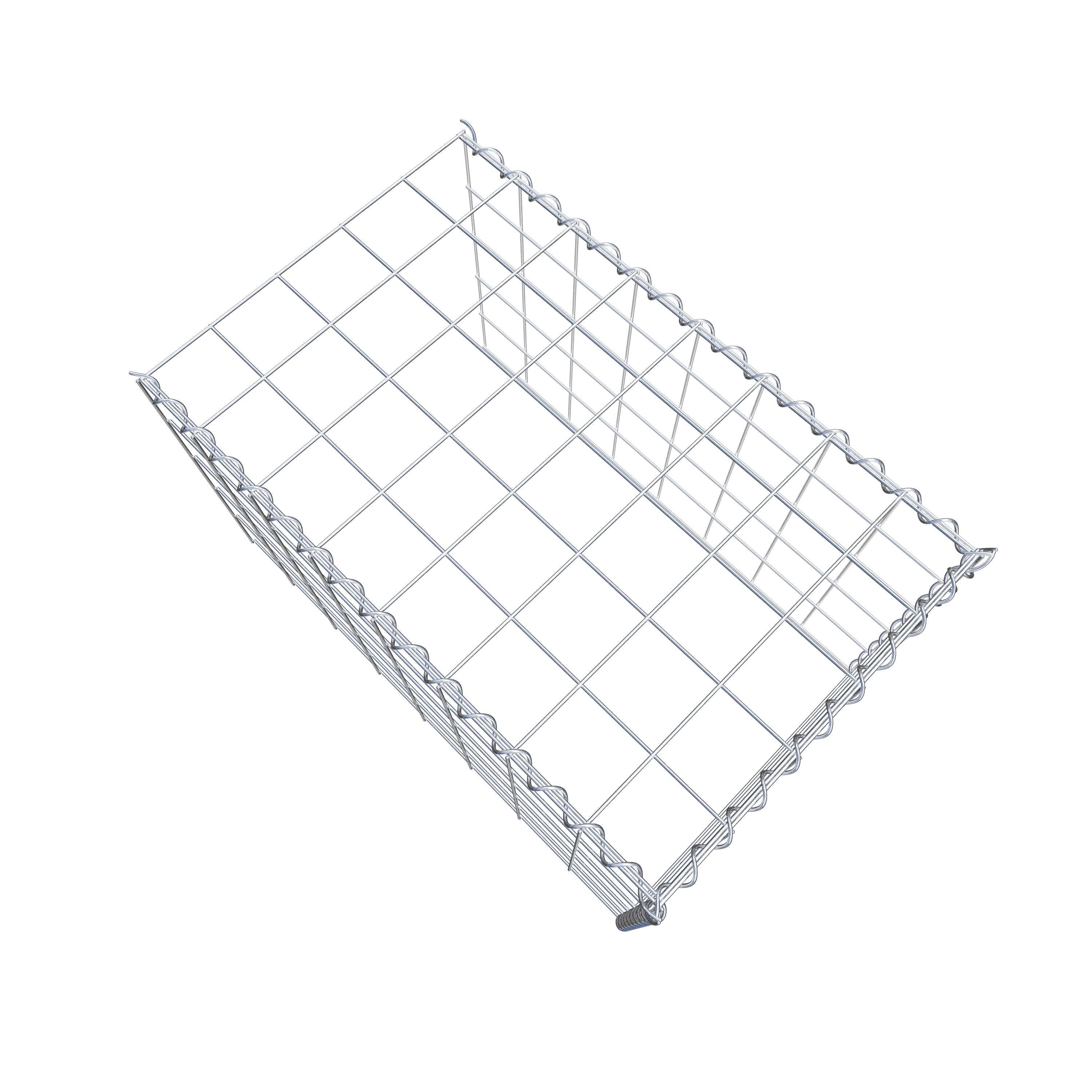 Opvokset gabion type 4 80 cm x 50 cm x 50 cm (L x H x D), maskestørrelse 10 cm x 10 cm, spiral