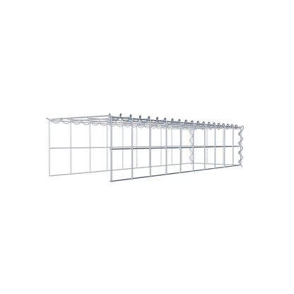 Add-on schanskorf type 4 100 cm x 20 cm x 30 cm (L x H x D), maaswijdte 10 cm x 10 cm, spiraal