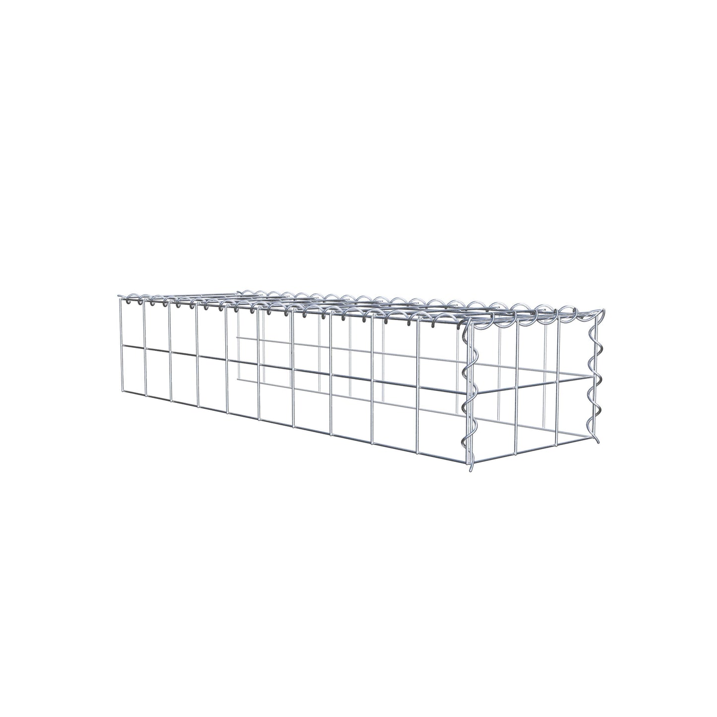 Add-on schanskorf type 4 100 cm x 20 cm x 30 cm (L x H x D), maaswijdte 10 cm x 10 cm, spiraal