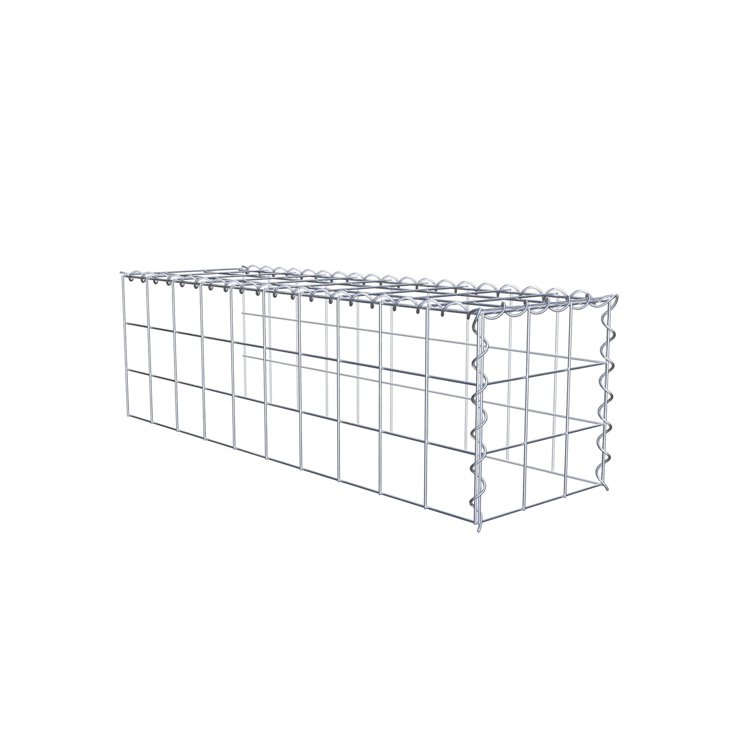Add-on schanskorf type 4 100 cm x 30 cm x 30 cm (L x H x D), maaswijdte 10 cm x 10 cm, spiraalvormig