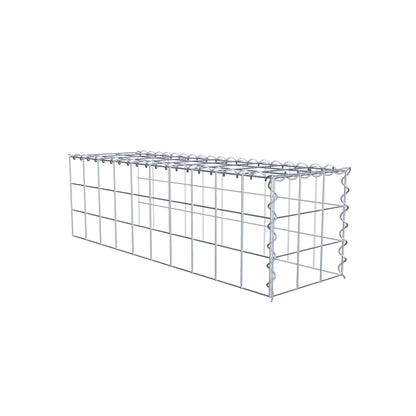 Add-on schanskorf type 4 100 cm x 30 cm x 30 cm (L x H x D), maaswijdte 10 cm x 10 cm, spiraalvormig