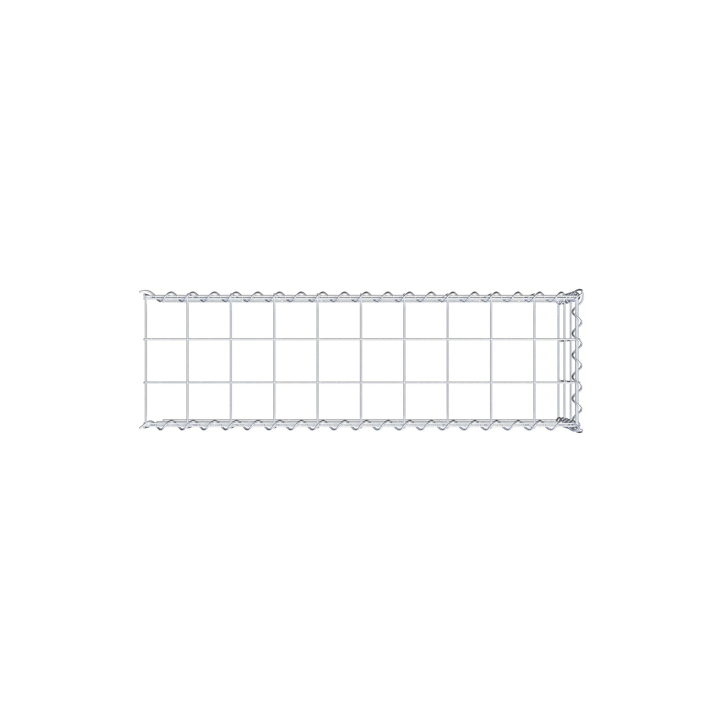 Add-on schanskorf type 4 100 cm x 30 cm x 30 cm (L x H x D), maaswijdte 10 cm x 10 cm, spiraalvormig