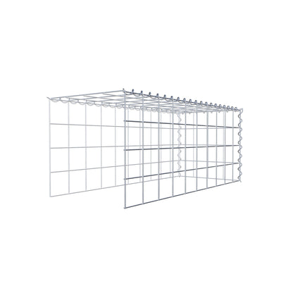 Gabion rapporté type 4 100 cm x 40 cm x 40 cm (L x H x P), mailles 10 cm x 10 cm, spirale