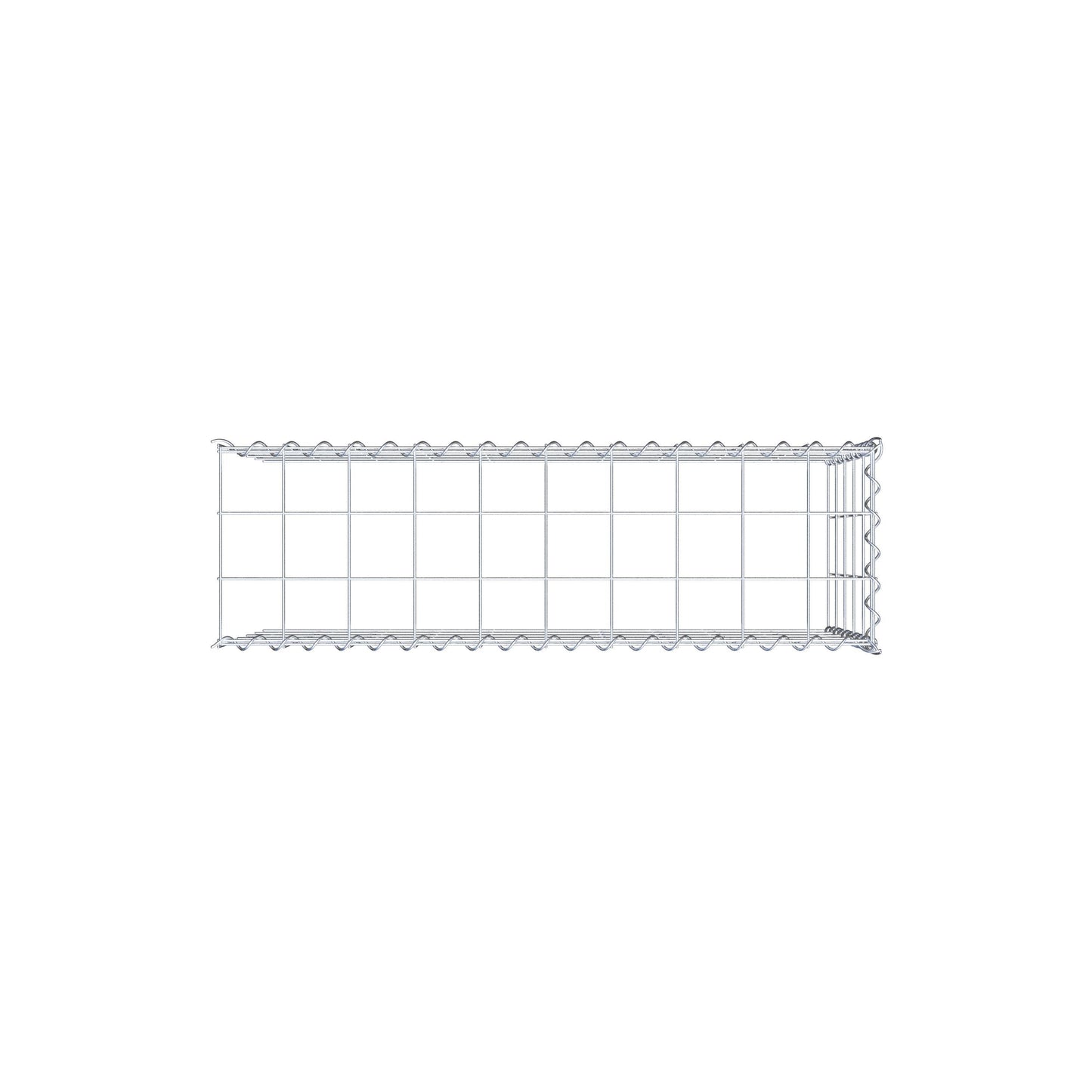 Gabbione aggiuntivo tipo 4 100 cm x 50 cm x 30 cm (L x A x P), maglia 10 cm x 10 cm, spirale