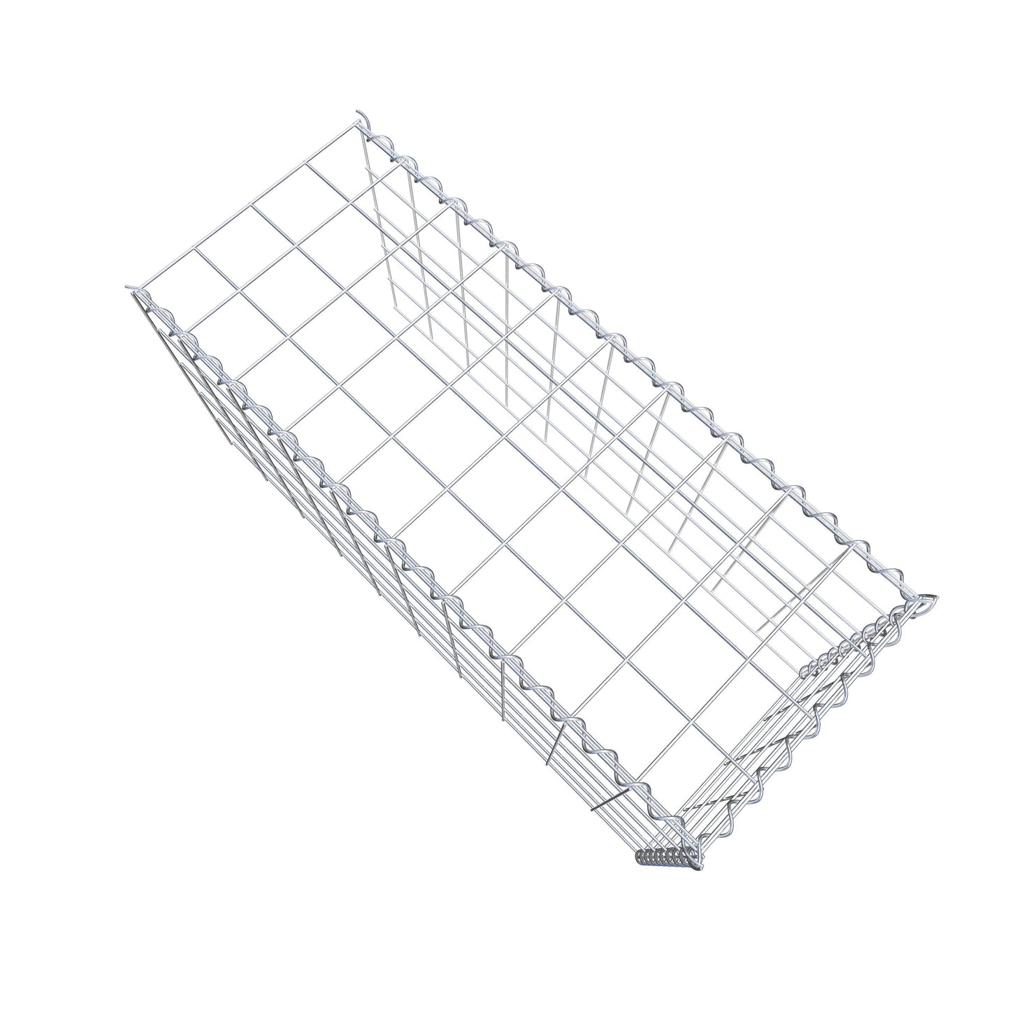 Gabion rapporté type 4 100 cm x 50 cm x 40 cm (L x H x P), mailles 10 cm x 10 cm, spirale