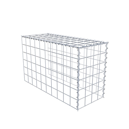 Add-on schanskorf type 4 100 cm x 60 cm x 40 cm (L x H x D), maaswijdte 10 cm x 10 cm, spiraal