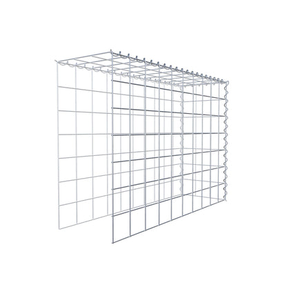 Gabion rapporté type 4 100 cm x 70 cm x 30 cm (L x H x P), mailles 10 cm x 10 cm, spirale