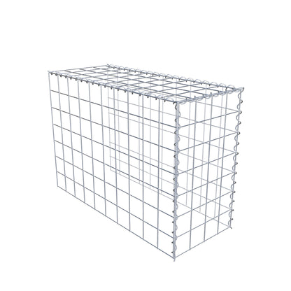 Opvokset gabion type 4 100 cm x 70 cm x 40 cm (L x H x D), maskestørrelse 10 cm x 10 cm, spiral