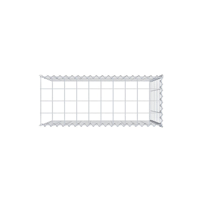 Opvokset gabion type 4 100 cm x 70 cm x 40 cm (L x H x D), maskestørrelse 10 cm x 10 cm, spiral