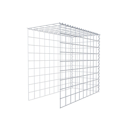 Gabion rapporté type 4 100 cm x 90 cm x 50 cm (L x H x P), mailles 10 cm x 10 cm, spirale