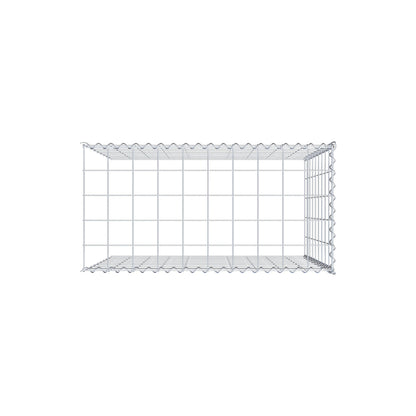 Gabion rapporté type 4 100 cm x 90 cm x 50 cm (L x H x P), mailles 10 cm x 10 cm, spirale