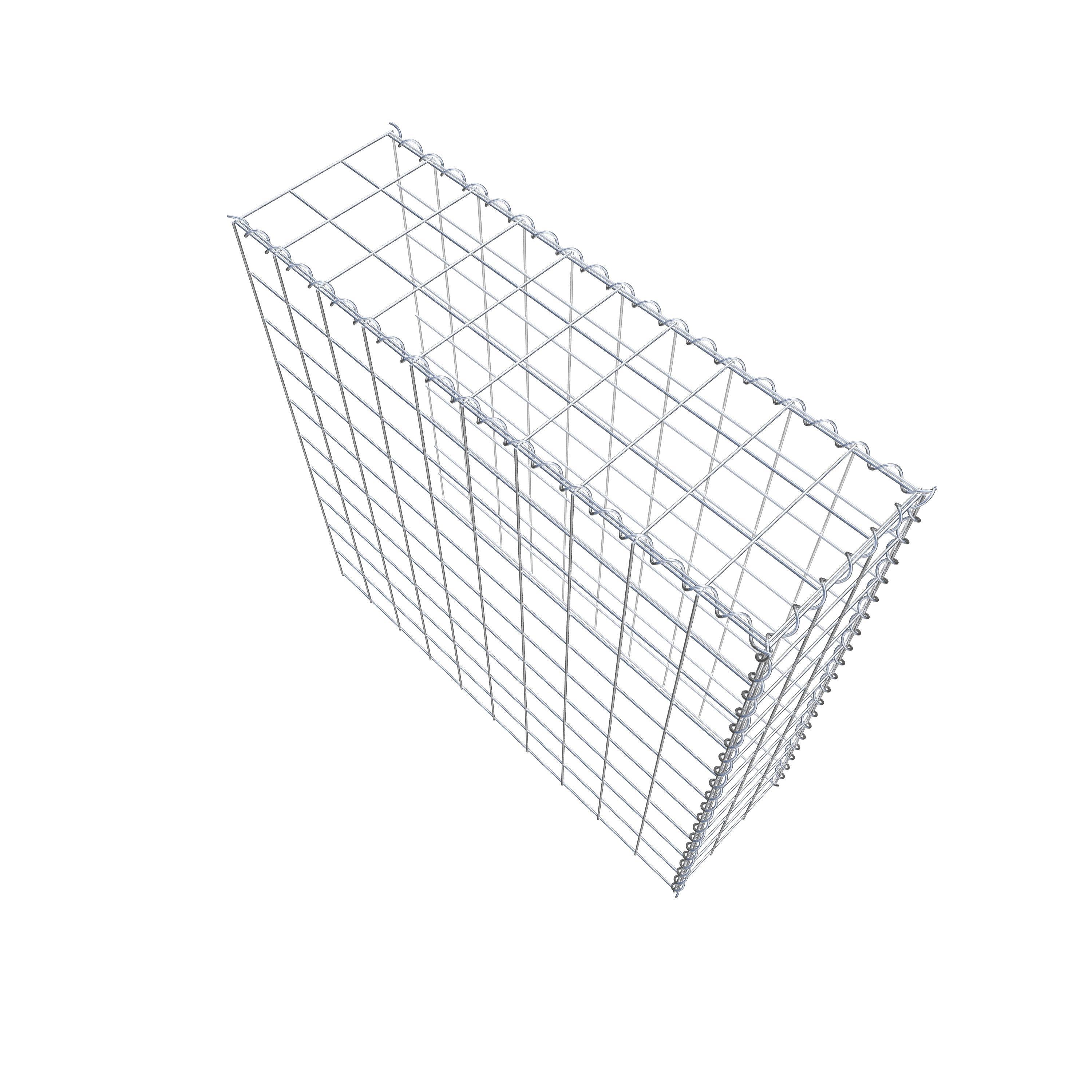 Grown-on gabion type 4 100 cm x 100 cm x 30 cm (L x H x D), mesh size 10 cm x 10 cm, spiral