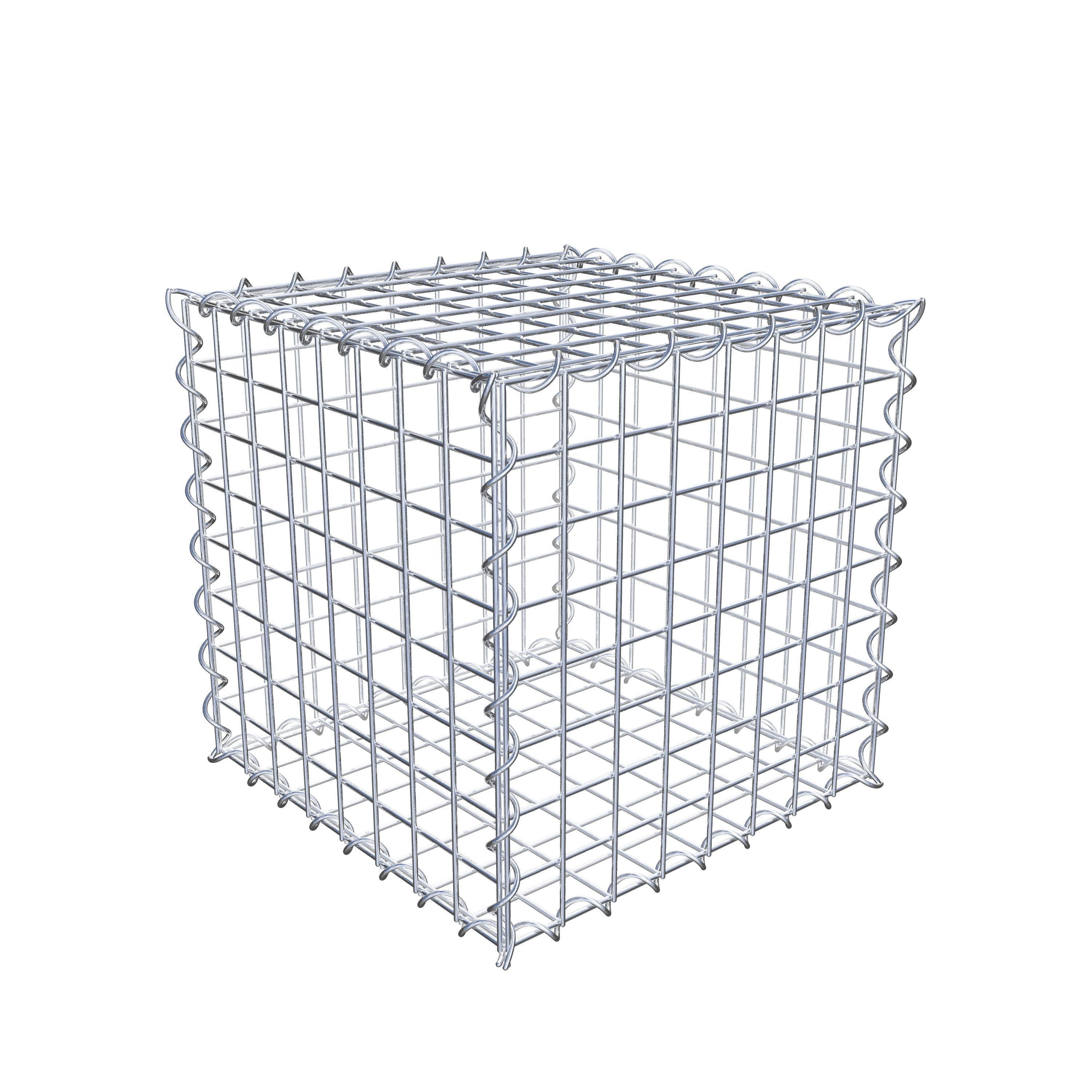 Gabion 40 cm x 40 cm x 40 cm (L x H x P), mailles 5 cm x 5 cm, spirale