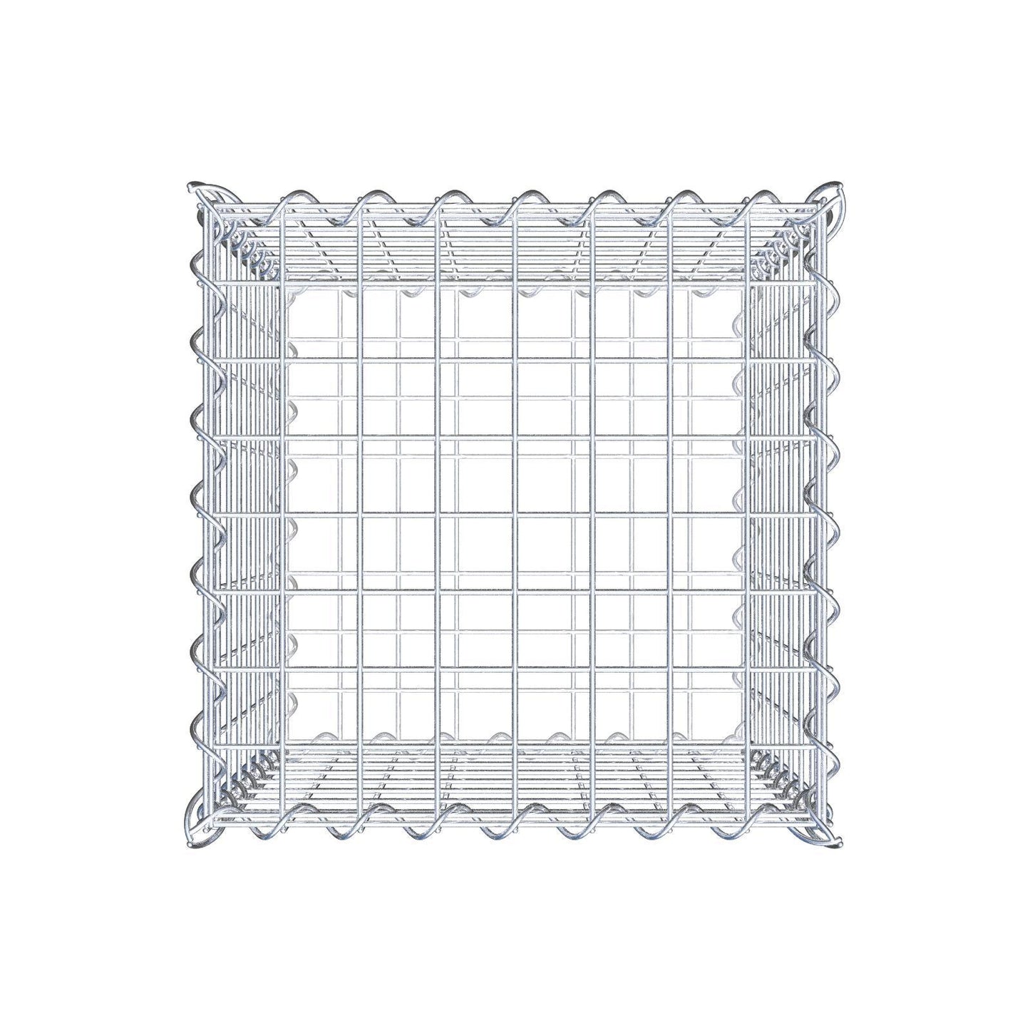 Gabion 40 cm x 40 cm x 40 cm (L x H x P), mailles 5 cm x 5 cm, spirale