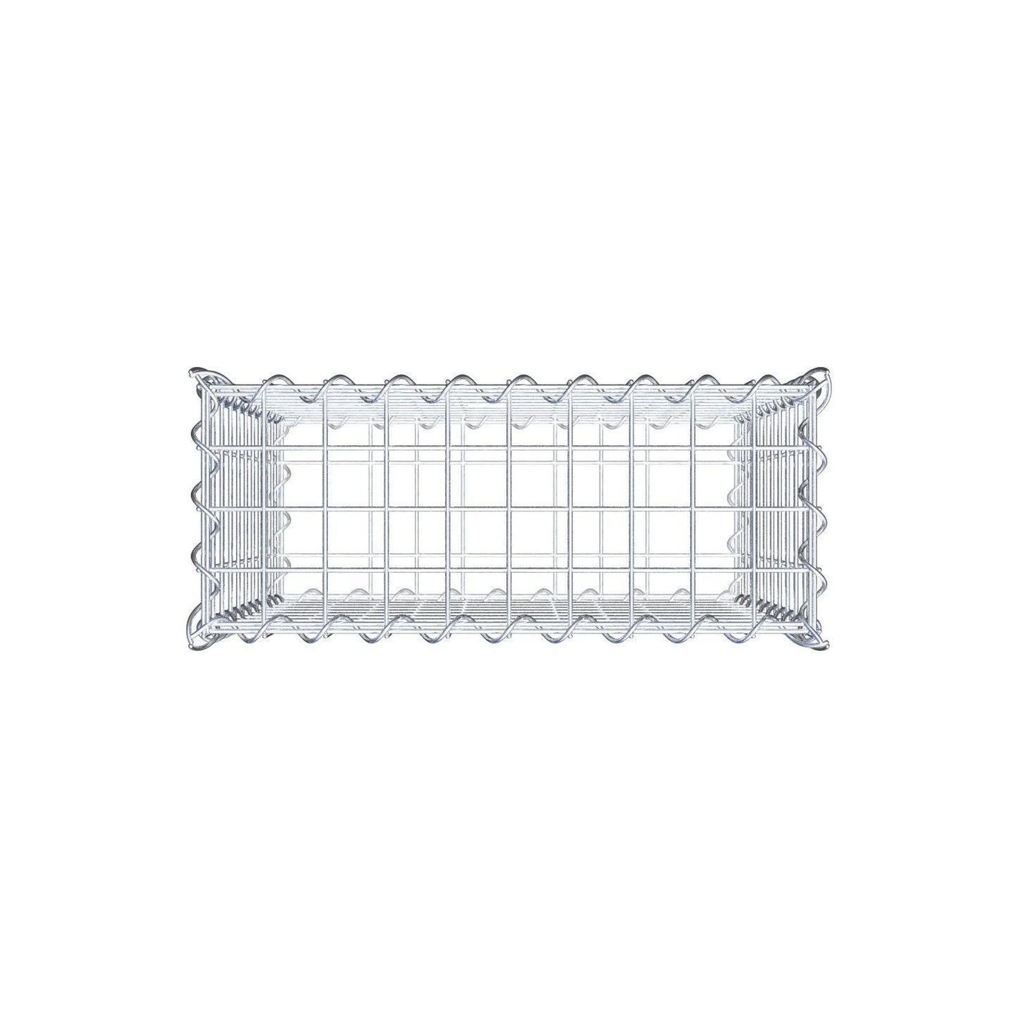 Gabion 50 cm x 50 cm x 20 cm (L x H x D), maskstorlek 5 cm x 5 cm, spiral