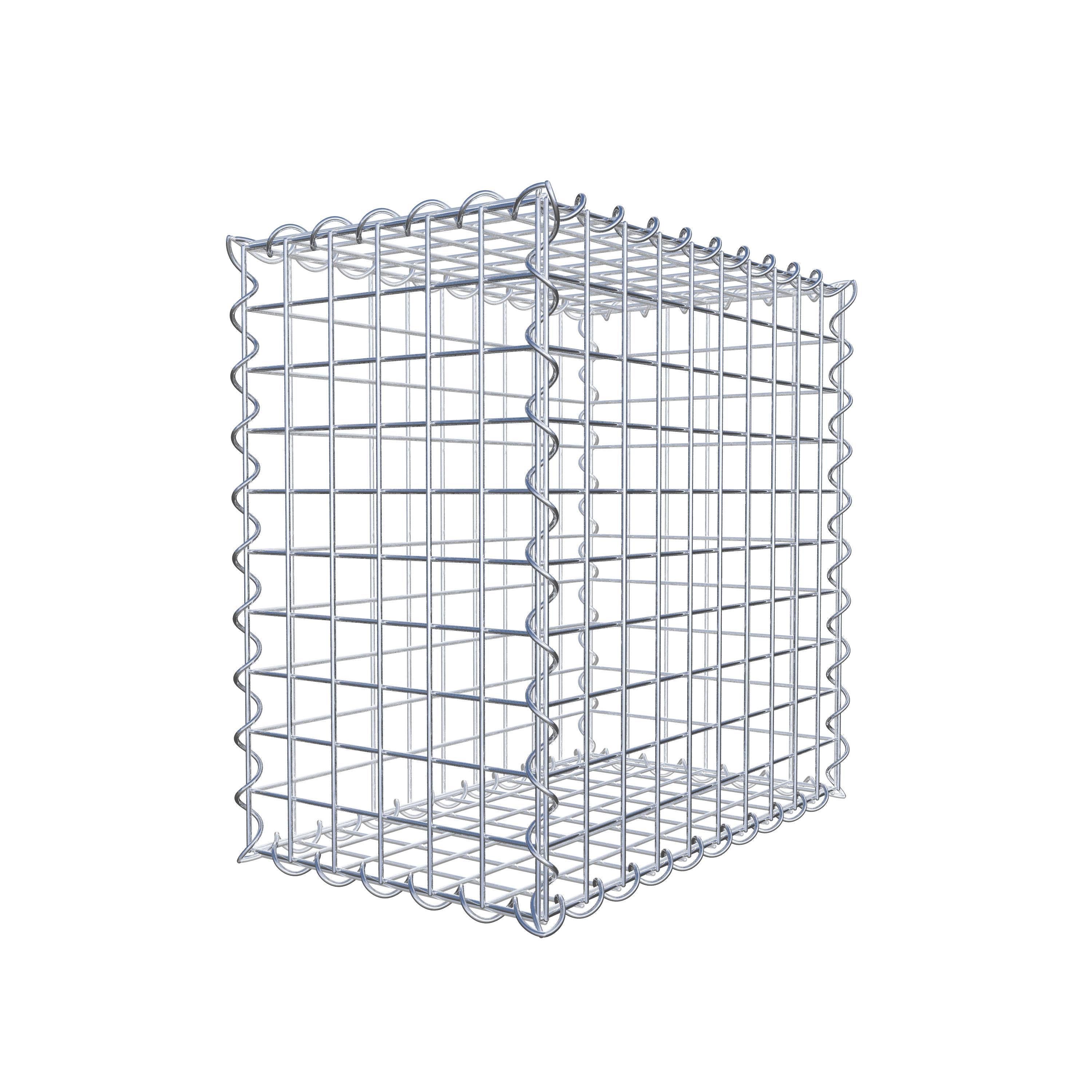 Gabion 50 cm x 50 cm x 30 cm (L x H x D), mesh size 5 cm x 5 cm, spiral