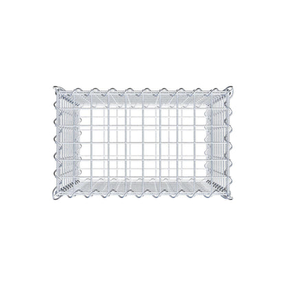 Gabion 50 cm x 50 cm x 30 cm (L x H x P), mailles 5 cm x 5 cm, spirale