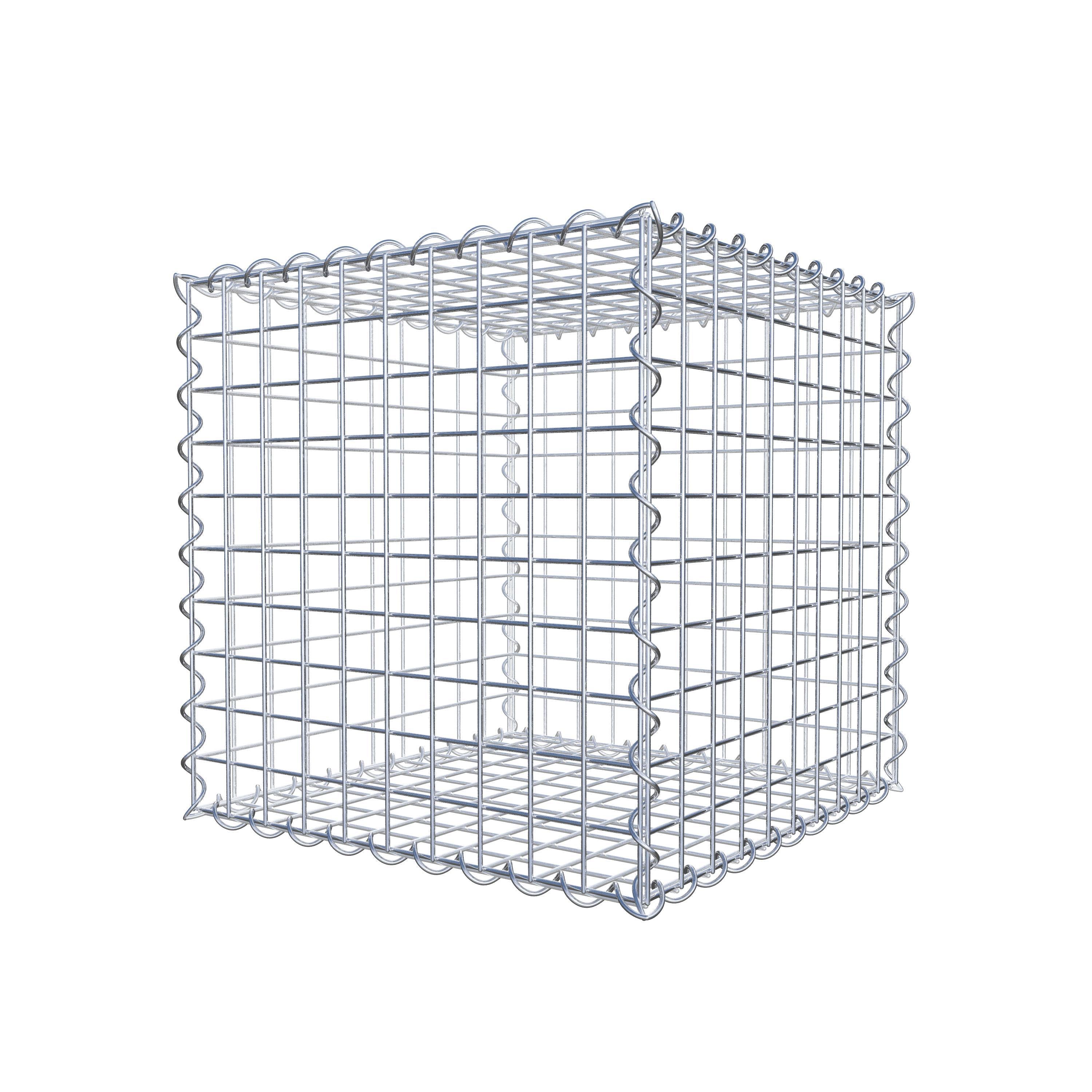 Gabion 50 cm x 50 cm x 50 cm (L x H x P), mailles 5 cm x 5 cm, spirale