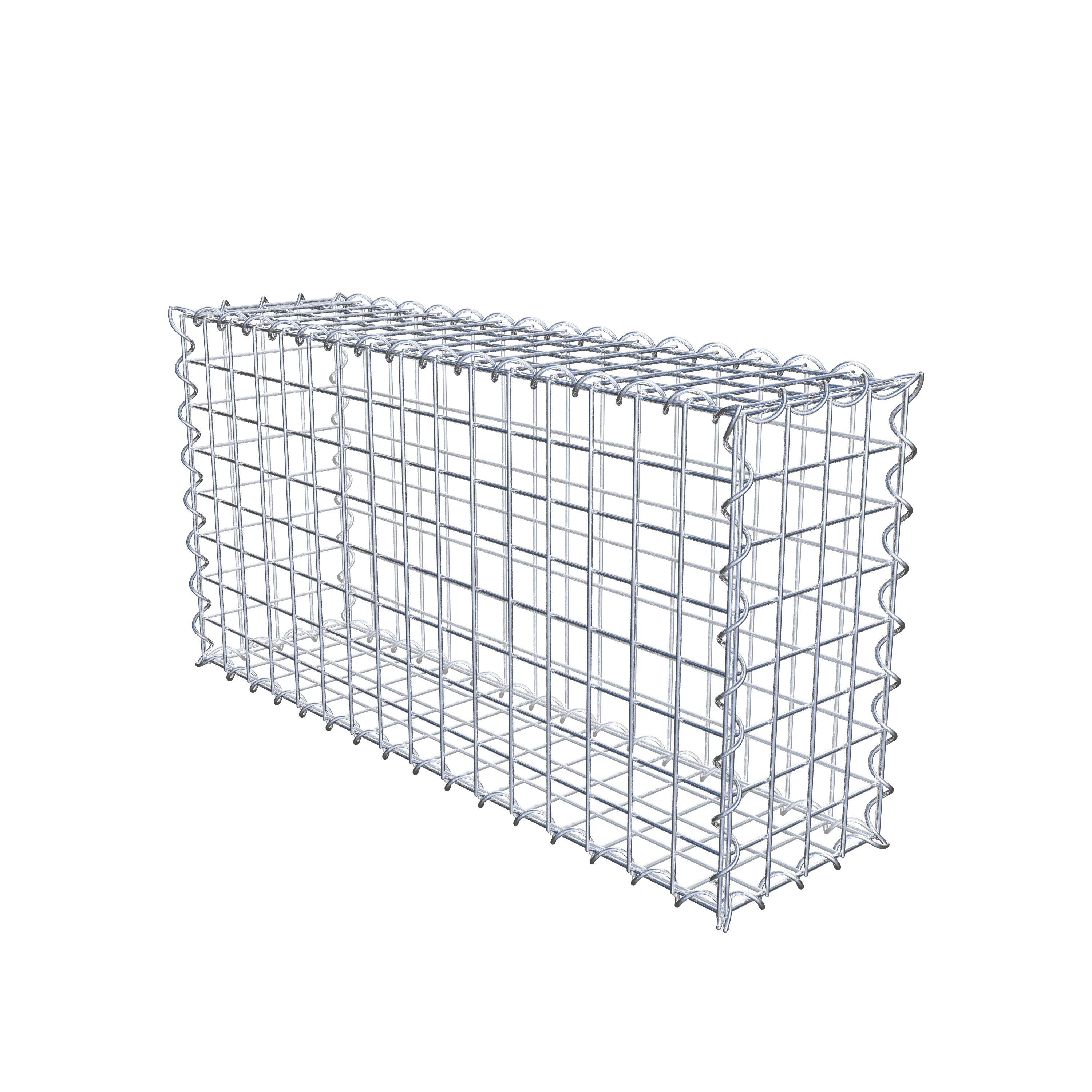 Gabion 80 cm x 40 cm x 20 cm (L x H x P), mailles 5 cm x 5 cm, spirale