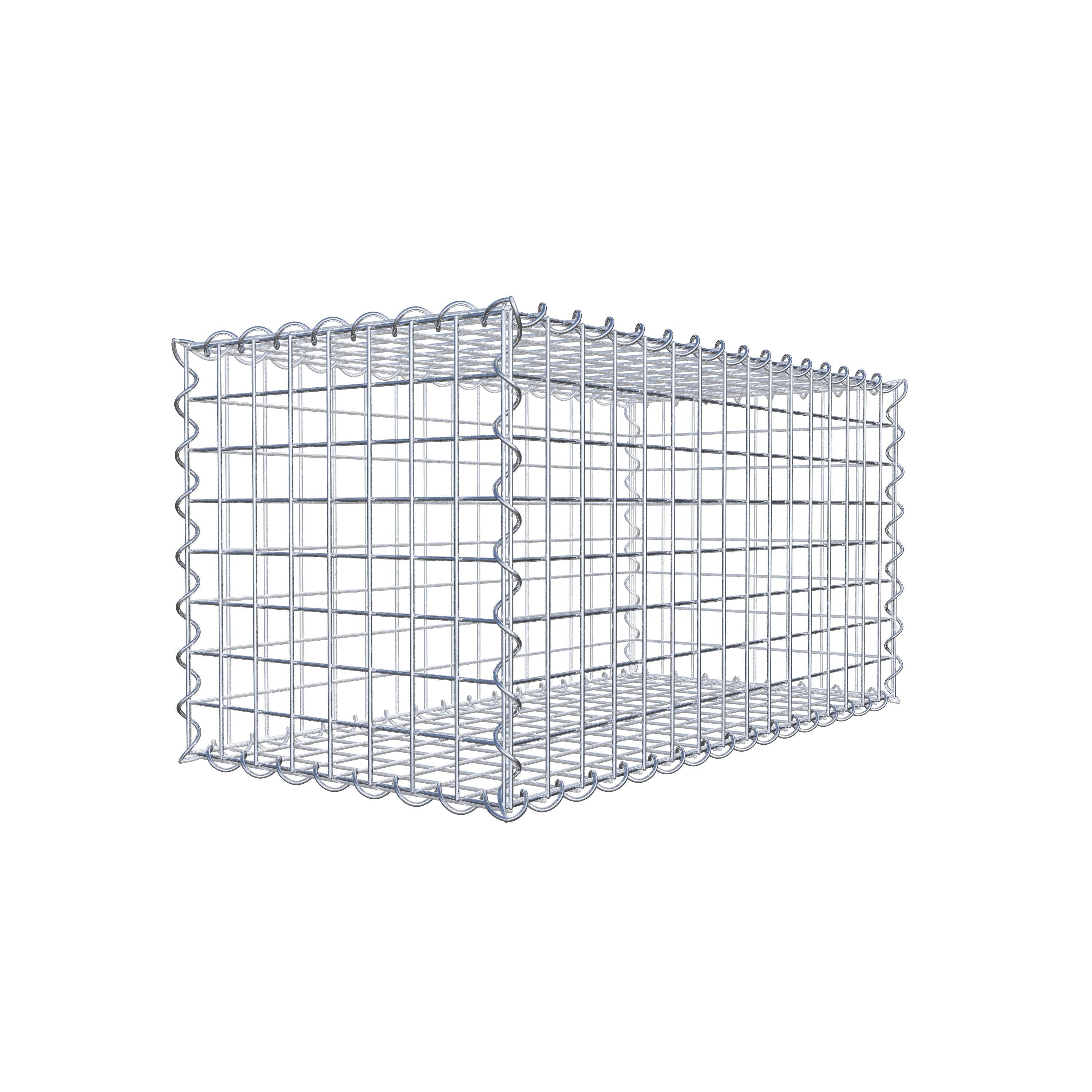 Gabion 80 cm x 40 cm x 40 cm (L x H x D), mesh size 5 cm x 5 cm, spiral